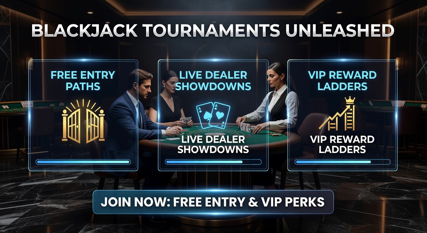 Live dealer blackjack tournament stream showing multiple screens with dealers and player chats