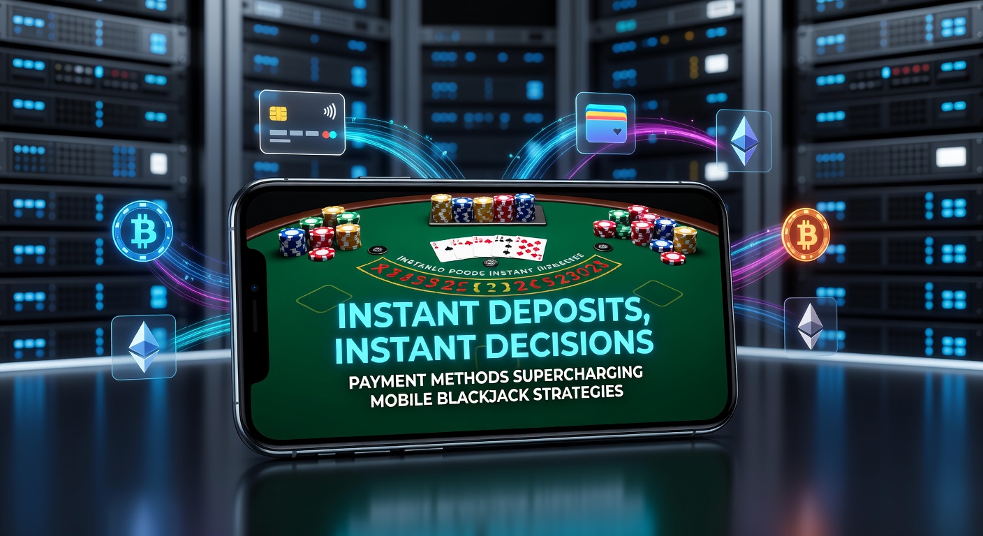 Smartphone displaying a mobile blackjack table with instant deposit confirmation popping up on screen