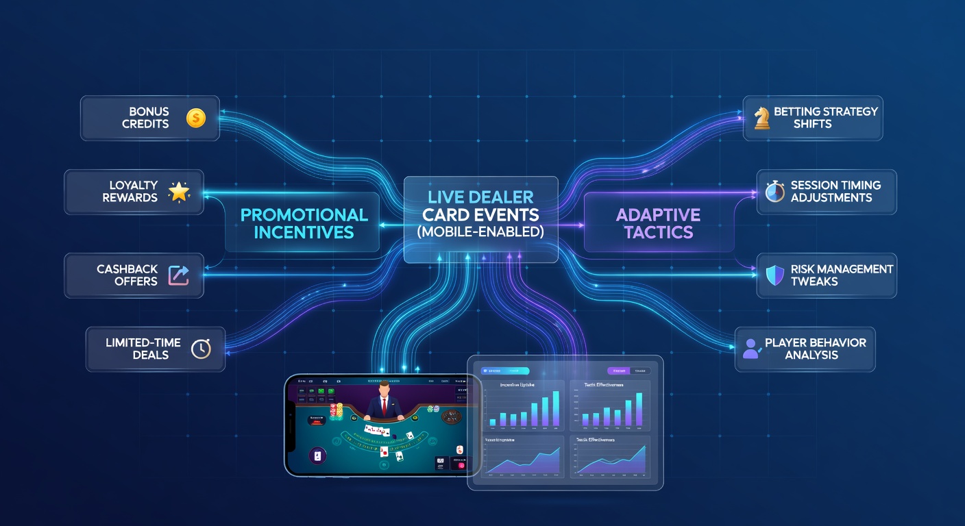 Mobile live dealer blackjack interface showing promotional banners and real-time card play on a smartphone screen