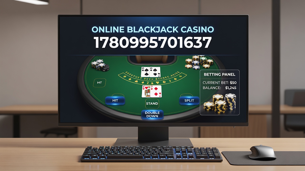 Mobile device displaying a live online blackjack game with dealer interaction and betting controls
