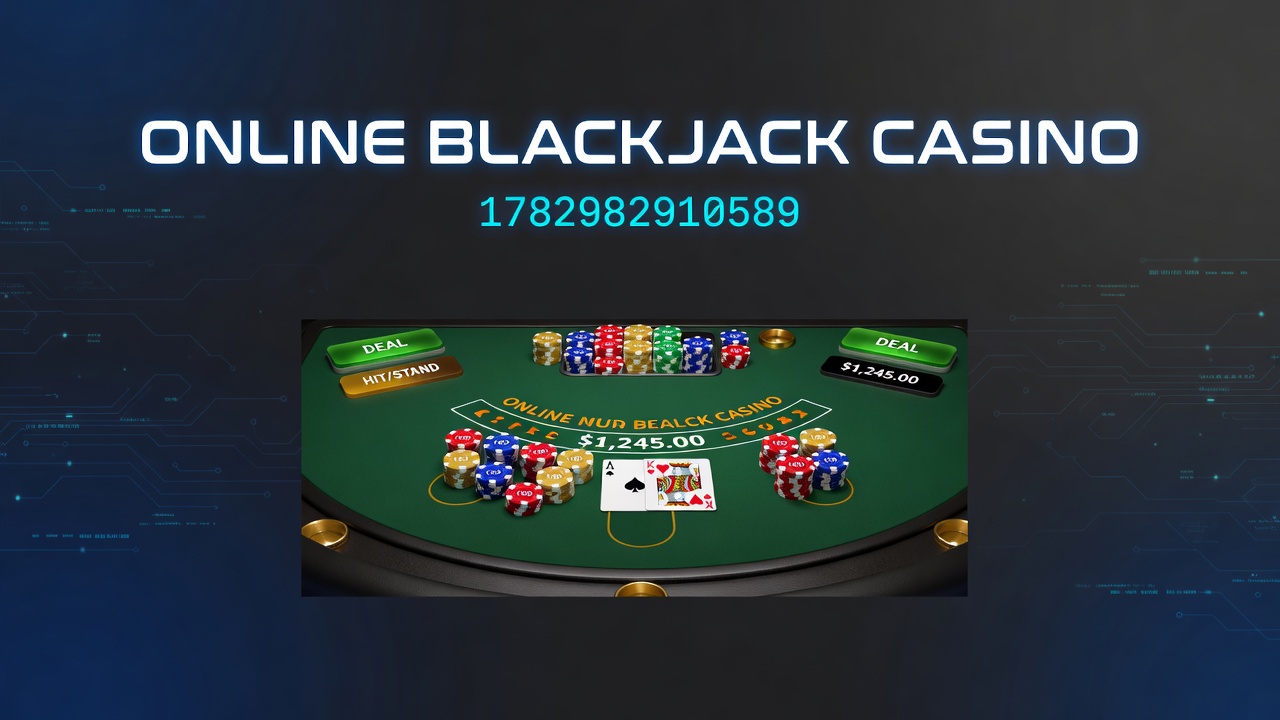 Online blackjack casino interface showing digital tables and game options